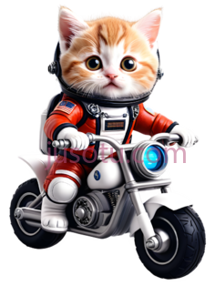 猫,大眼睛,摩托车,骑行PNG