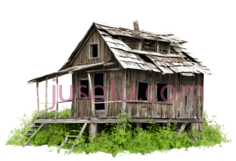 小木屋,破旧,棕色PNG