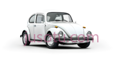 甲壳虫汽车,复古,白色PNG