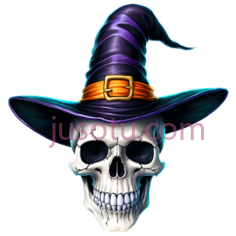 骷髅,卡通,白色, 黑色, 紫色, 金色PNG