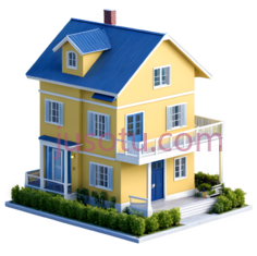 房屋,现代,黄色PNG