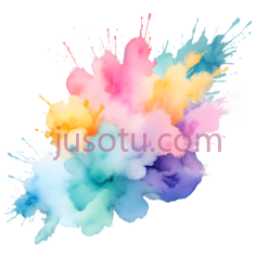 彩色烟雾,抽象,粉色,黄色,蓝色PNG