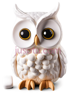 猫头鹰,卡通,白色PNG