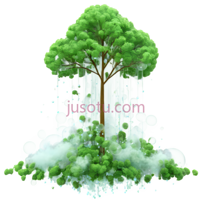 树,抽象,绿色, PNG