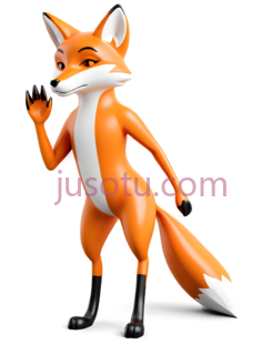 狐狸,卡通,橙色,白色PNG