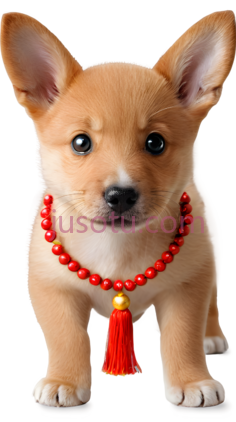 小狗,可爱,黄色PNG