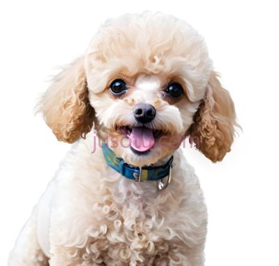泰迪犬,卷毛,浅棕色, PNG