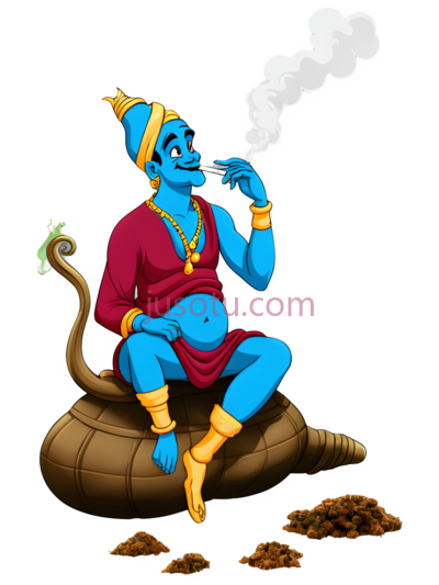 卡通人物,印度教神祇,蓝色, PNG