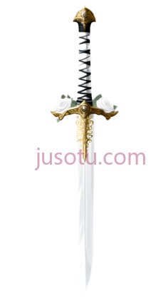 剑,装饰性,白色, 金色PNG