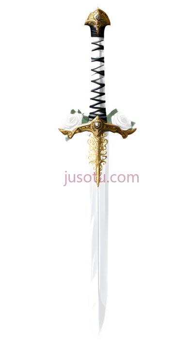 剑,装饰性,白色, 金色, PNG