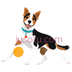 狗,卡通,白色,棕色,黑色PNG