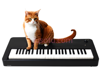 猫,卡通,橘色,白色, PNG
