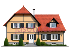 房屋,现代,黄色PNG