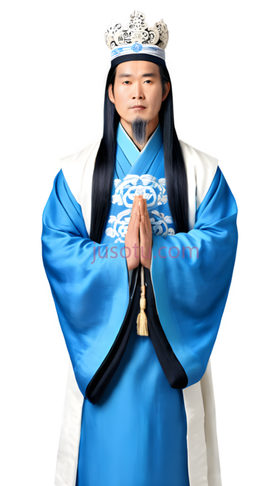 古代服饰,中式服装,蓝色,白色, PNG