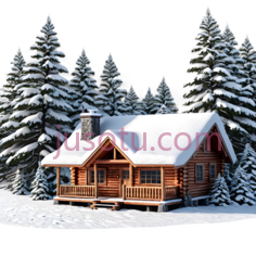 小木屋,乡村,棕色PNG