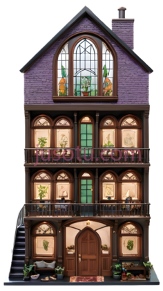 玩具屋,哥特式,棕色PNG