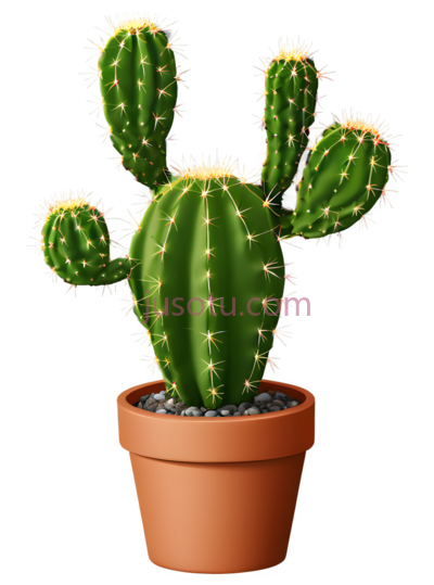 小型仙人掌植物, PNG