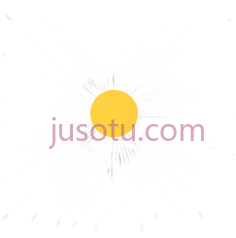 太阳,放射状线条,黄色PNG