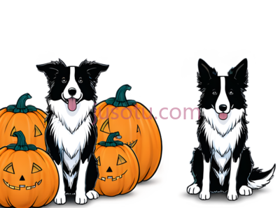 南瓜,牧羊犬, PNG