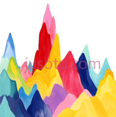色彩,山脉PNG