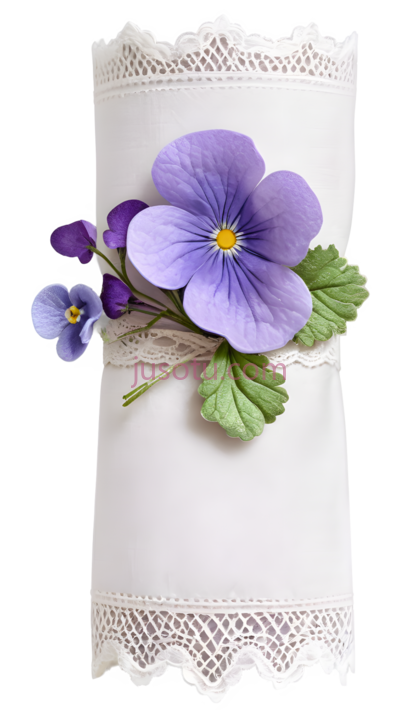 花,蕾丝,紫色, PNG