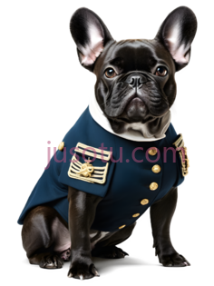 狗,军装,黑色,白色PNG