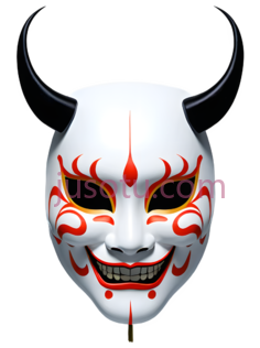 骷髅面具,艺伎,人物PNG