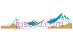 山脉,卡通,白色, 蓝色, 棕色PNG