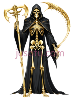 死神,哥特式,黑色,金色PNG