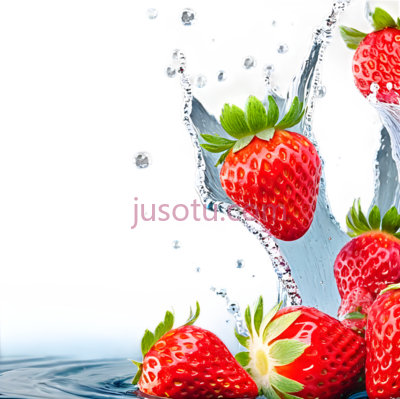 水花,草莓, PNG