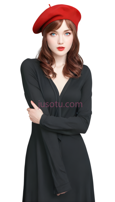 女性,时尚,红色, PNG