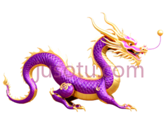 龙,卡通,紫色PNG
