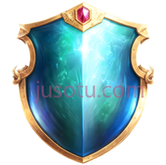 盾牌,卡通,蓝色PNG