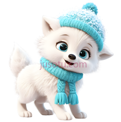 雪橇犬,卡通,白色, PNG