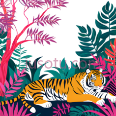 老虎,丛林, PNG