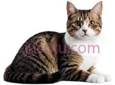猫,坐着,棕色,黑色,白色PNG