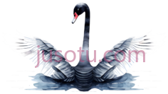 天鹅,黑色PNG