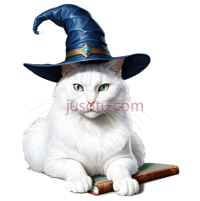 猫,戴帽子的猫,白色, PNG