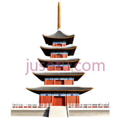 多层塔,中国建筑,红色,白色,灰色PNG