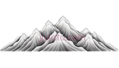 山峰,卡通,白色,粉色, PNG