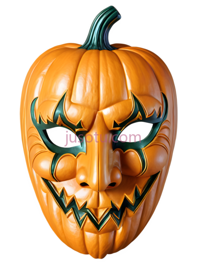 南瓜雕塑,面具, PNG