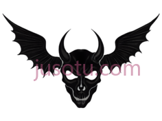 骷髅,哥特式,白色PNG