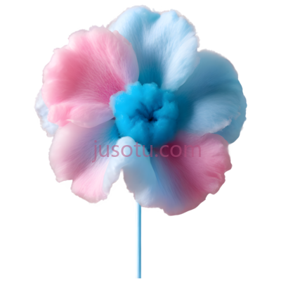 棉花糖,卡通,蓝色,粉色, PNG
