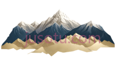 山峰,插画,白色,蓝色,黄色PNG