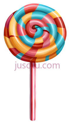 棒棒糖,螺旋形,红色,橙色,黄色,蓝色PNG