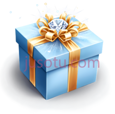 礼物盒,闪亮,蓝色PNG