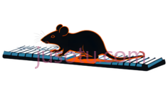 老鼠,卡通,橙色PNG