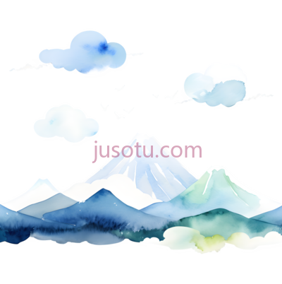云,水彩画,白色, PNG