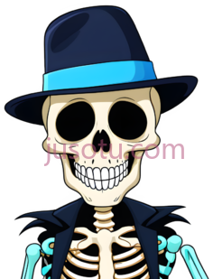 骷髅,卡通,黑色,蓝色PNG