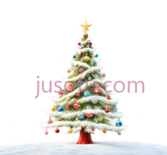 圣诞树,装饰性,绿色, 红色, 金色PNG